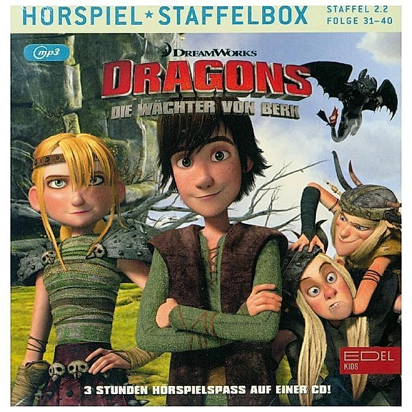 Dragons - Die Wächter von Berk - 02.2 - Dragons - Die Wächter von Berk - Staffelbox.Staffel.2.2,1 MP3-CD, Dragons-Die Wächter Von Berk
