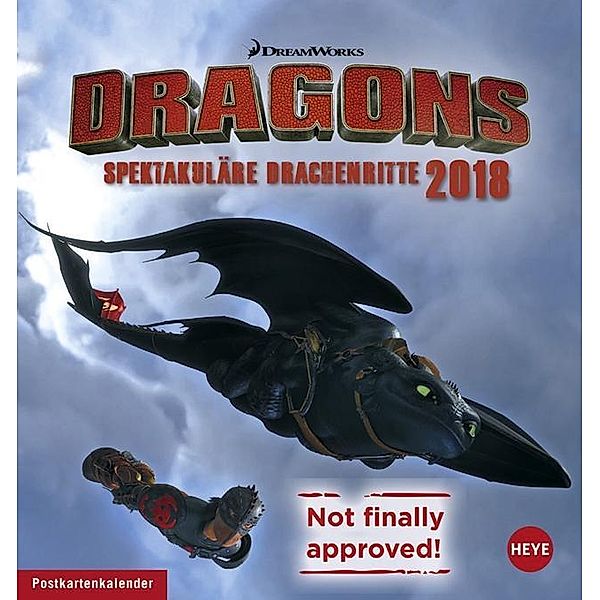 Dragons Postkartenkalender 2018