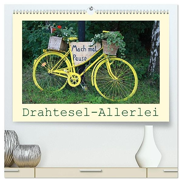 Drahtesel-Allerlei (hochwertiger Premium Wandkalender 2024 DIN A2 quer), Kunstdruck in Hochglanz, Angelika keller