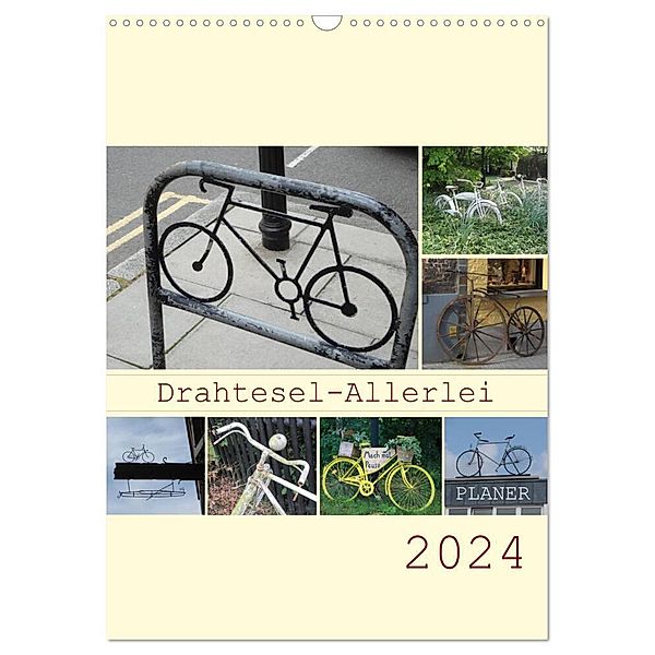 Drahtesel-Allerlei / Planer (Wandkalender 2024 DIN A3 hoch), CALVENDO Monatskalender, Angelika keller