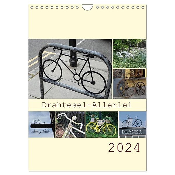 Drahtesel-Allerlei / Planer (Wandkalender 2024 DIN A4 hoch), CALVENDO Monatskalender, Angelika keller