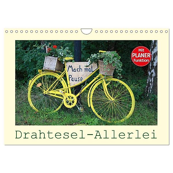 Drahtesel-Allerlei (Wandkalender 2024 DIN A4 quer), CALVENDO Monatskalender, Angelika keller