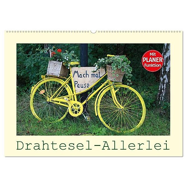 Drahtesel-Allerlei (Wandkalender 2025 DIN A2 quer), CALVENDO Monatskalender, Calvendo, Angelika keller