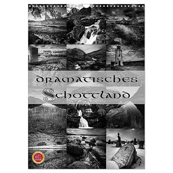 Dramatisches Schottland (Wandkalender 2024 DIN A3 hoch), CALVENDO Monatskalender, Martina Cross