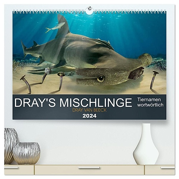 Dray's Mischlinge (hochwertiger Premium Wandkalender 2024 DIN A2 quer), Kunstdruck in Hochglanz, Dray van Beeck