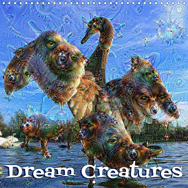 Dream Creatures (Wall Calendar 2023 300 × 300 mm Square), Barbara Hilmer-Schröer