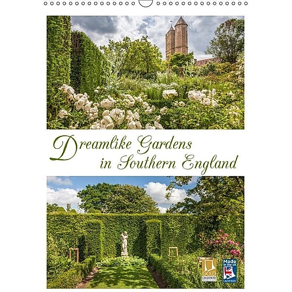 Dreamlike Gardens in Southern England (Wall Calendar 2017 DIN A3 Portrait), Christian Mueringer
