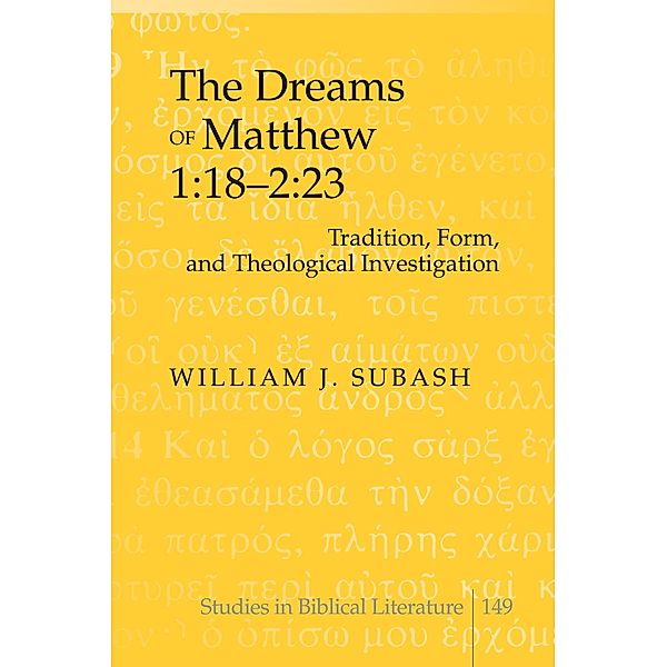 Dreams of Matthew 1:18-2:23, William J. Subash
