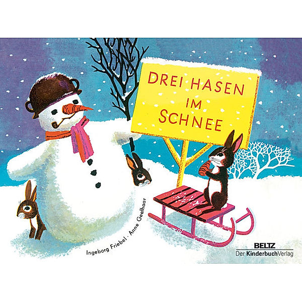 Drei Hasen im Schnee, Ingeborg Friebel, Anne Geelhaar