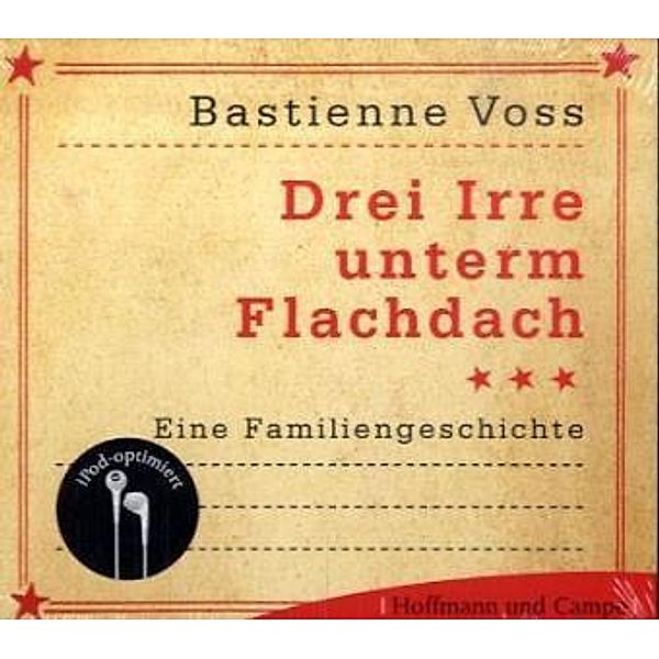 Drei Irre unterm Flachdach, 2 Audio-CDs, Bastienne Voss
