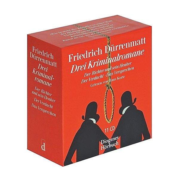 Drei Kriminalromane,11 Audio-CD, Friedrich Dürrenmatt