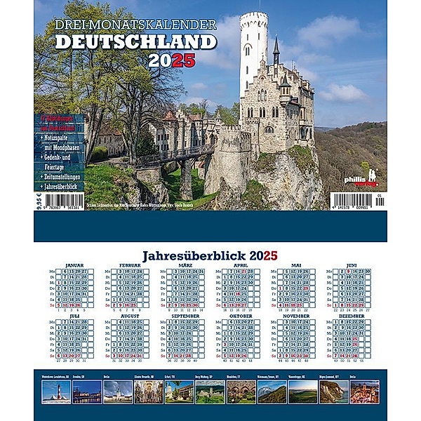 Drei-Monatskalender Deutschland 2025, Jörg Neubert