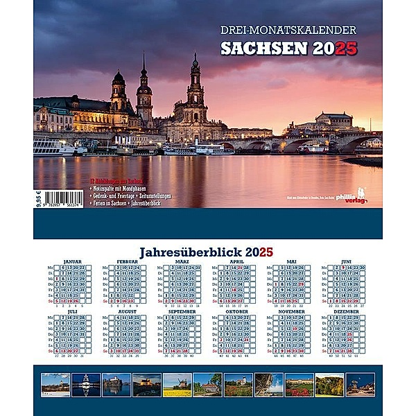 Drei-Monatskalender Sachsen 2025, Jörg Neubert