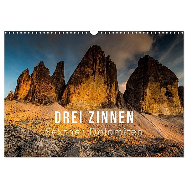 Drei Zinnen. Sextner Dolomiten (Wandkalender 2024 DIN A3 quer), CALVENDO Monatskalender, Mikolaj Gospodarek