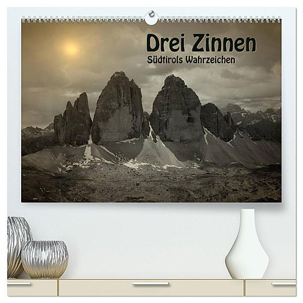 Drei Zinnen - Südtirols Wahrzeichen (hochwertiger Premium Wandkalender 2025 DIN A2 quer), Kunstdruck in Hochglanz, Calvendo, Georg Niederkofler