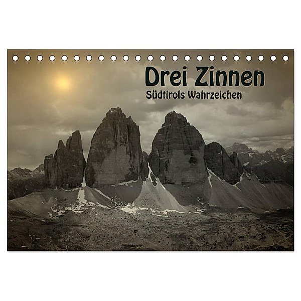 Drei Zinnen - Südtirols Wahrzeichen (Tischkalender 2024 DIN A5 quer), CALVENDO Monatskalender, Georg Niederkofler