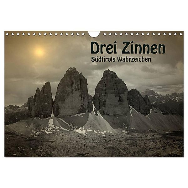 Drei Zinnen - Südtirols Wahrzeichen (Wandkalender 2024 DIN A4 quer), CALVENDO Monatskalender, Georg Niederkofler
