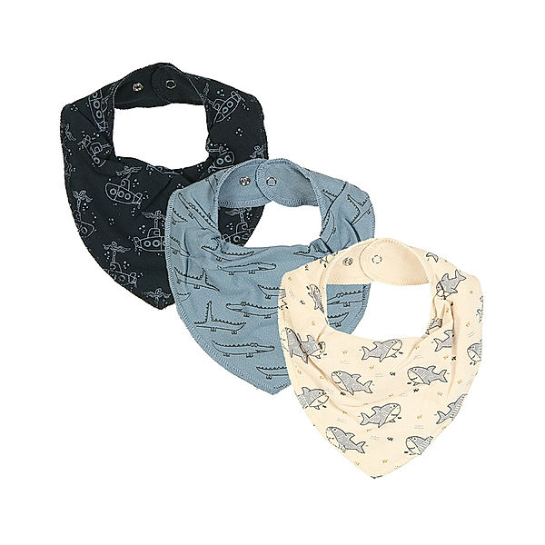 pippi Dreieckstuch BANDANA AOP 3er-Pack in dark blue