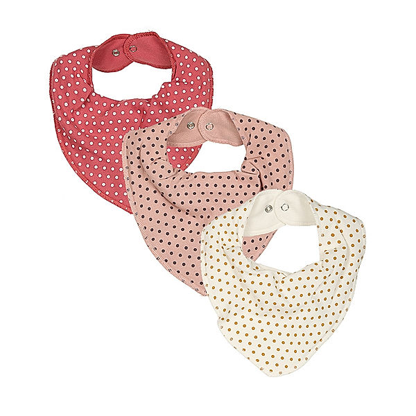 pippi Dreieckstuch DOTTY 3er-Pack in bunt