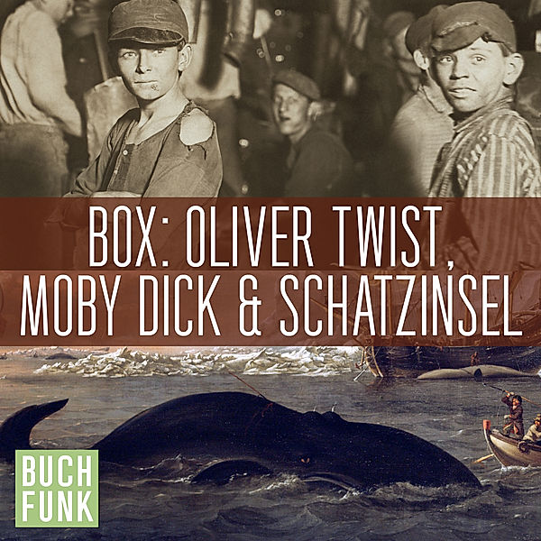 Dreifaches Abenteuer: Oliver Twist, Schatzinsel, Moby Dick, Robert Louis Stevenson, Charles Dickens, Herman Melville