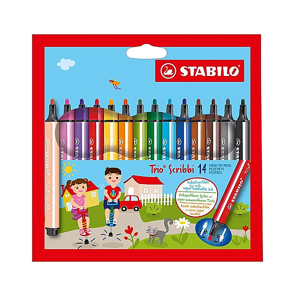 STABILO® Dreikant-Filzstift STABILO® Trio Scribbi 14er-Pack