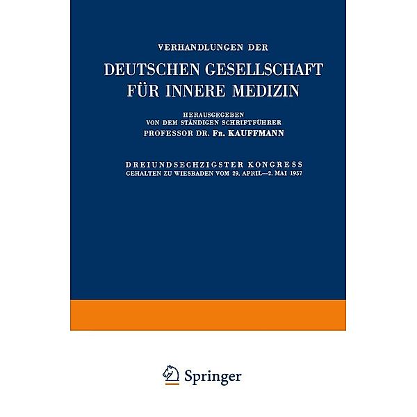 Dreiundsechzigster Kongress / Verhandlungen der Deutschen Gesellschaft für Innere Medizin Bd.63, K. Miehlke