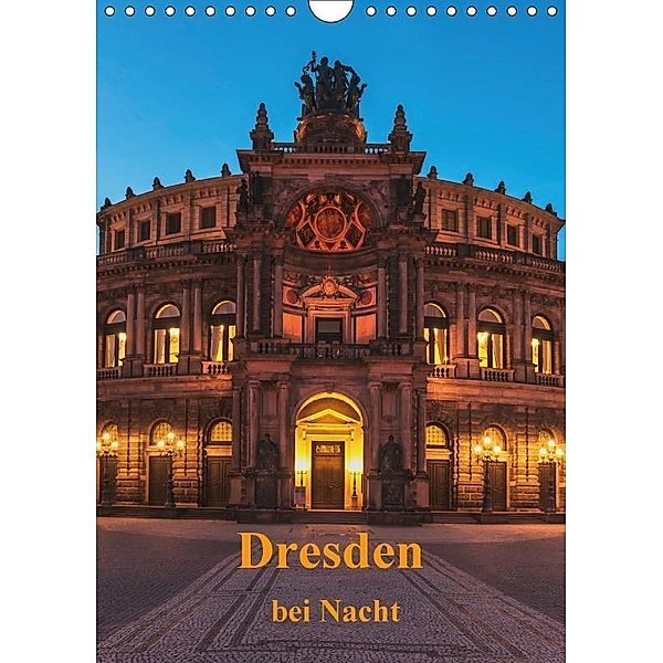 Dresden bei Nacht / CH-Version (Wandkalender 2017 DIN A4 hoch), Gunter Kirsch