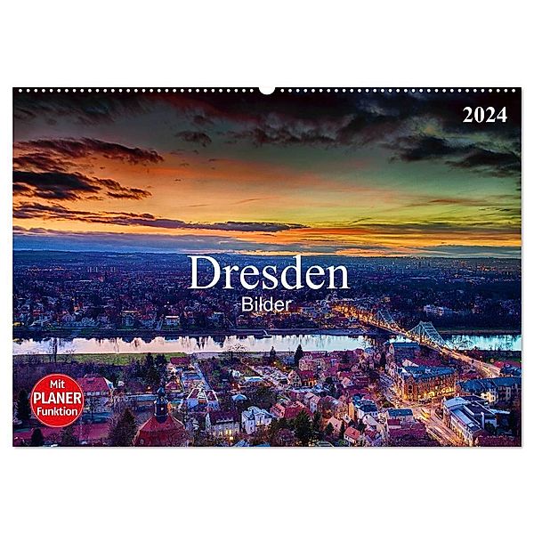 Dresden Bilder 2024 (Wandkalender 2024 DIN A2 quer), CALVENDO Monatskalender, Dirk Meutzner