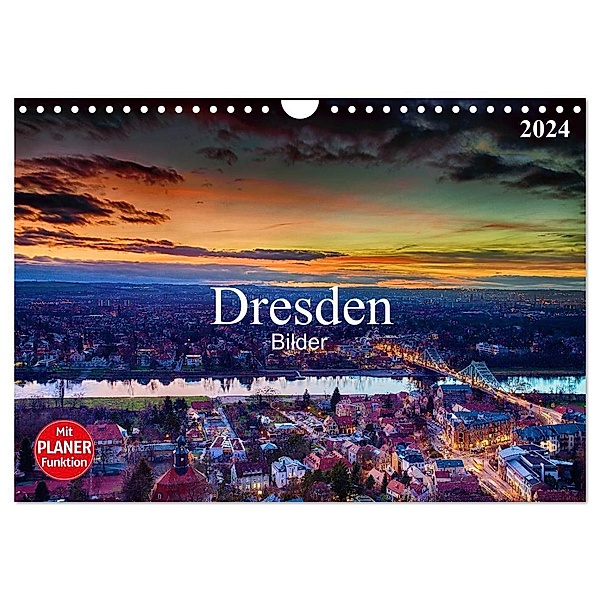 Dresden Bilder 2024 (Wandkalender 2024 DIN A4 quer), CALVENDO Monatskalender, Dirk Meutzner