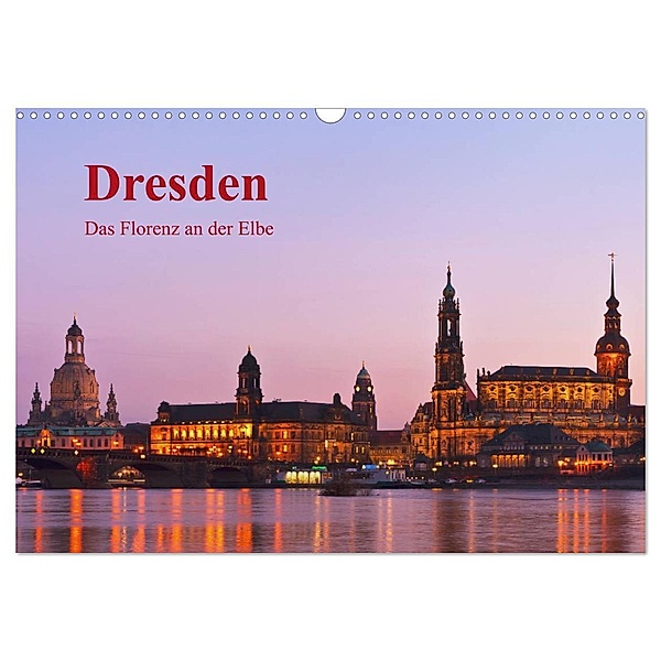 Dresden, das Florenz an der Elbe / CH-Version (Wandkalender 2024 DIN A3 quer), CALVENDO Monatskalender, Gunter Kirsch