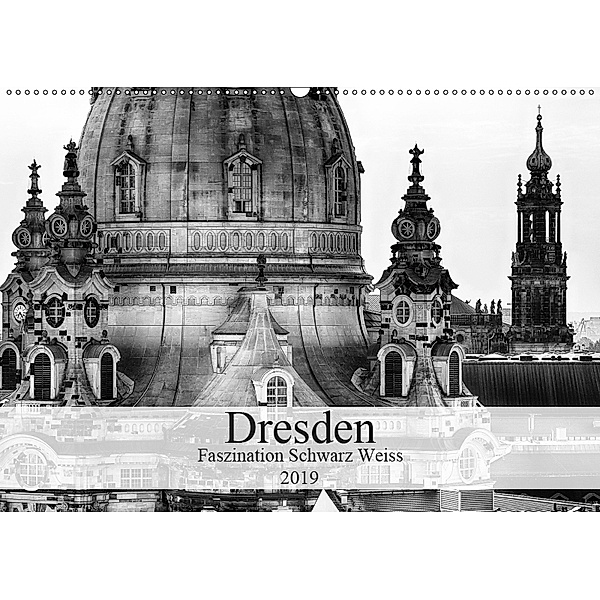 Dresden Faszination Schwarz Weiss (Wandkalender 2019 DIN A2 quer), Dirk Meutzner