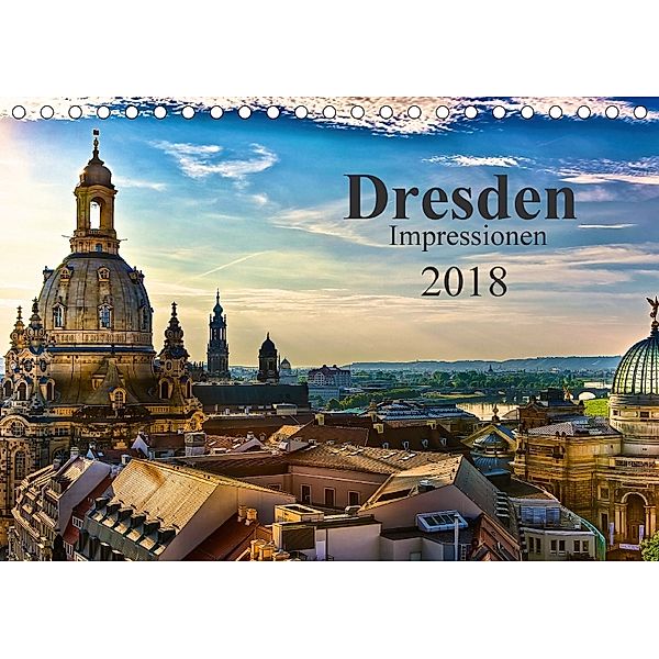 Dresden Impressionen 2018 / Geburtstagskalender (Tischkalender 2018 DIN A5 quer), Dirk Meutzner