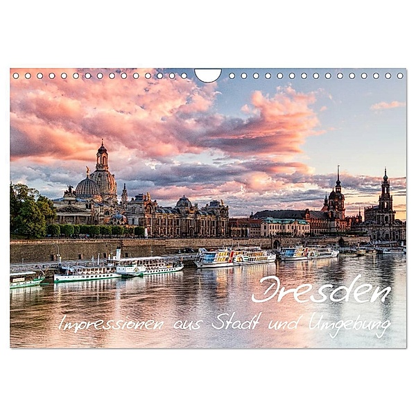 Dresden: Impressionen aus Stadt und Umgebung (Wandkalender 2024 DIN A4 quer), CALVENDO Monatskalender, Gerhard Aust