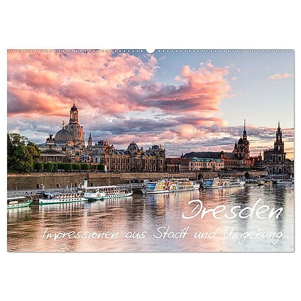 Dresden: Impressionen aus Stadt und Umgebung (Wandkalender 2024 DIN A2 quer), CALVENDO Monatskalender, Gerhard Aust