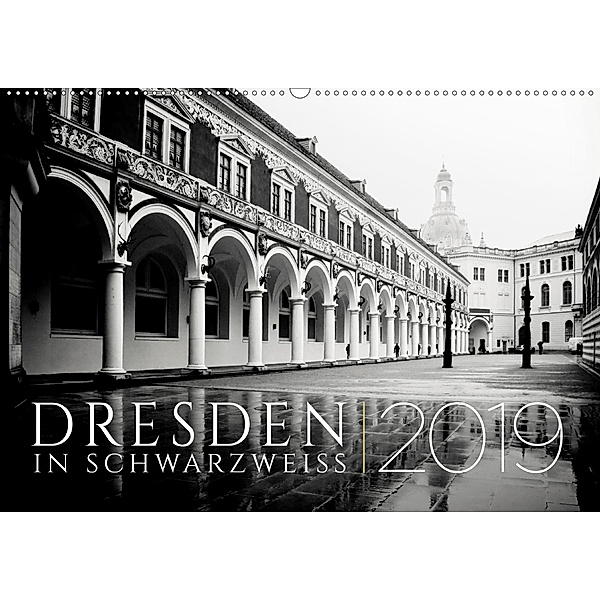 Dresden in Schwarzweiss (Wandkalender 2019 DIN A2 quer), Dorit Fuhg