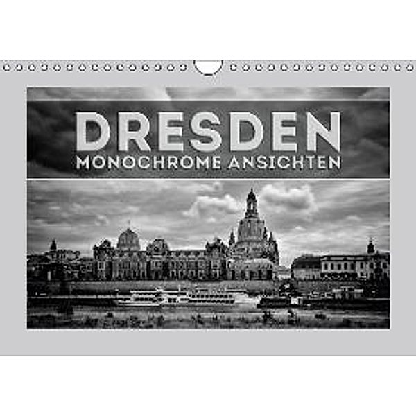 DRESDEN Monochrome Ansichten (Wandkalender 2016 DIN A4 quer), Melanie Viola