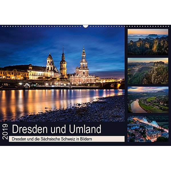 Dresden und Umland (Wandkalender 2019 DIN A2 quer), Eva R. Lima