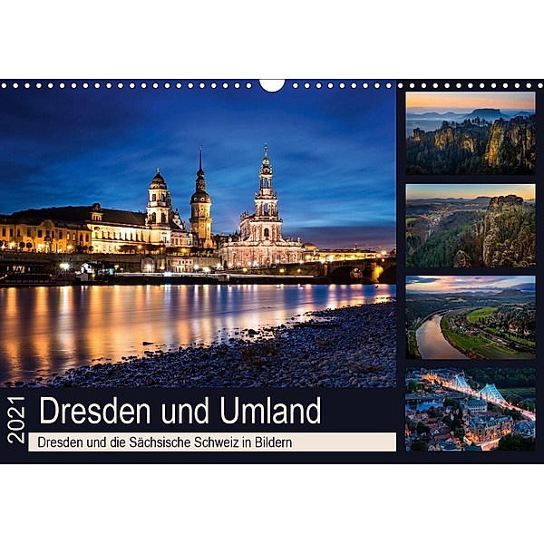 Dresden und Umland (Wandkalender 2021 DIN A3 quer), Eva R. Lima