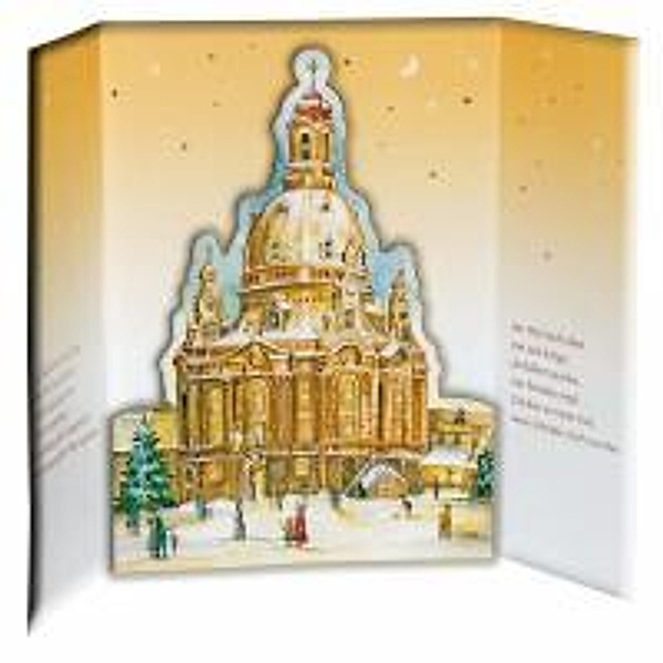 Dresdner Frauenkirche Große Adventskalender-Karte