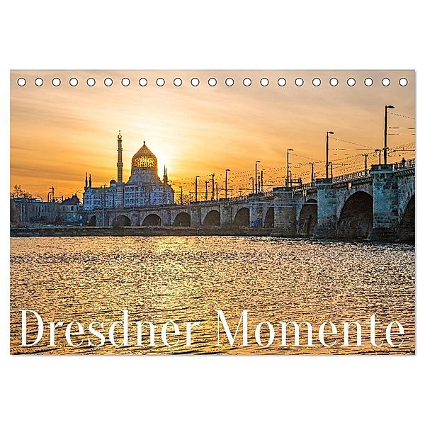 Dresdner Momente (Tischkalender 2024 DIN A5 quer), CALVENDO Monatskalender, Micala-Photographie