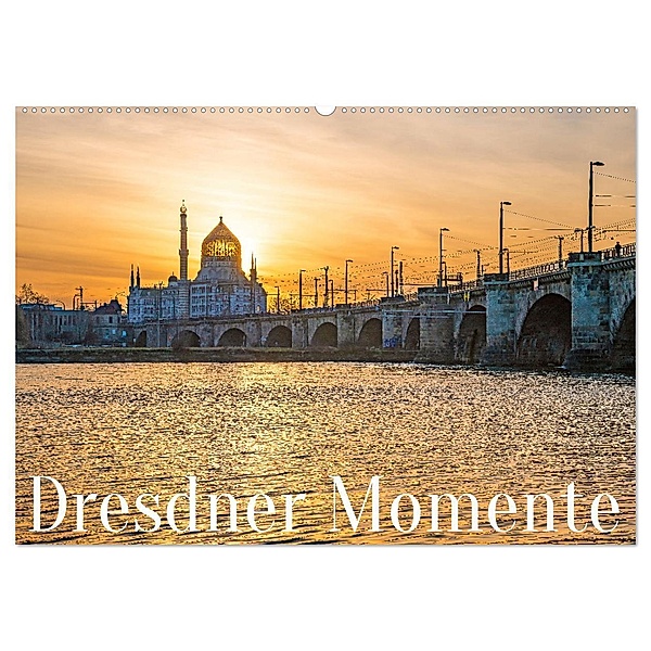 Dresdner Momente (Wandkalender 2024 DIN A2 quer), CALVENDO Monatskalender, Micala-Photographie