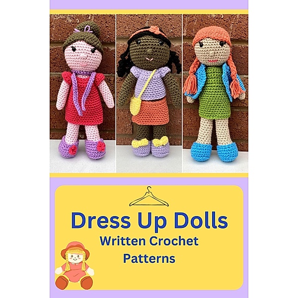 Dress Up Dolls - Written Crochet Pattern, Teenie Crochets