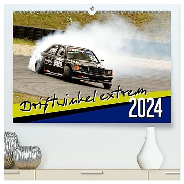 Driftwinkel Extrem (hochwertiger Premium Wandkalender 2024 DIN A2 quer), Kunstdruck in Hochglanz, Patrick Freiberg
