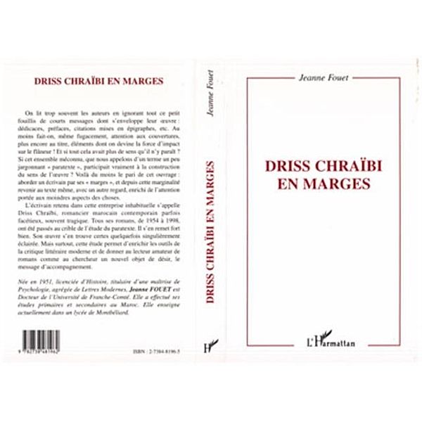 Driss chraibi en marges / Hors-collection, Fouet Jeanne