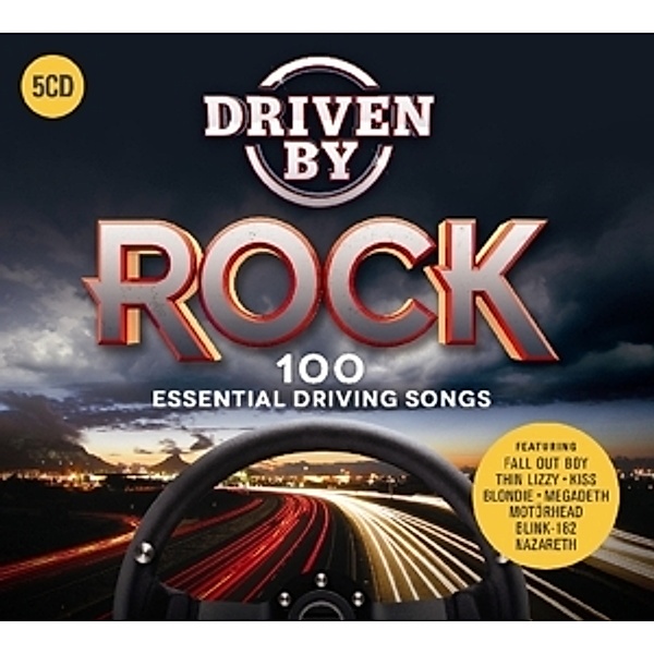 Driven By Rock: 100 Essential Driving Songs (5CD-Box), Diverse Interpreten