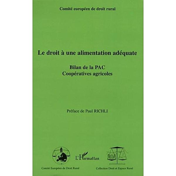 Droit a une alimentation adequate / Hors-collection, Collectif