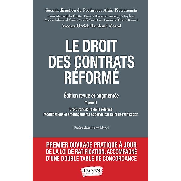 Droit des contrats reforme, Pietrancosta Alain Pietrancosta