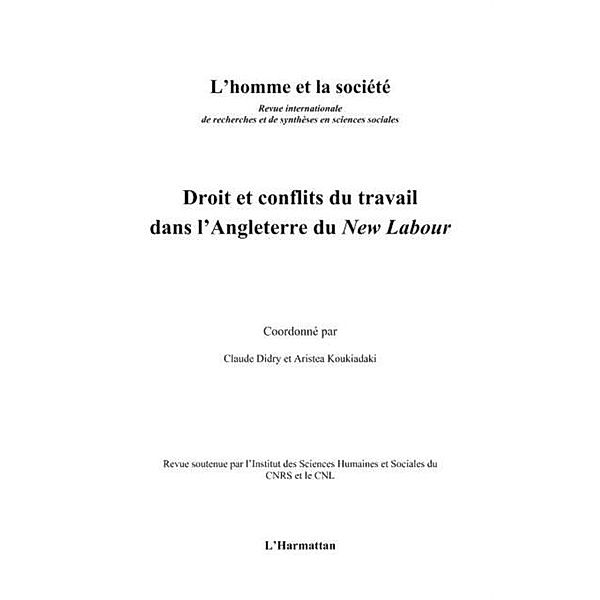 Droit et conflits du travail dans l'angl / Hors-collection, Coordonne par Claude Didry et