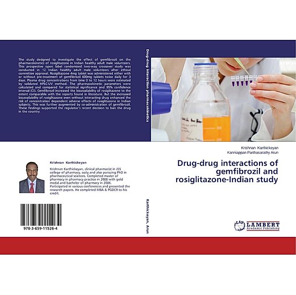 Drug-drug interactions of gemfibrozil and rosiglitazone-Indian study, Krishnan Karthickeyan, Kanniappan Parthasarathy Arun