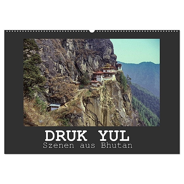 Druk Yul - Szenen aus Bhutan (Wandkalender 2024 DIN A2 quer), CALVENDO Monatskalender, Hans-Werner Scheller